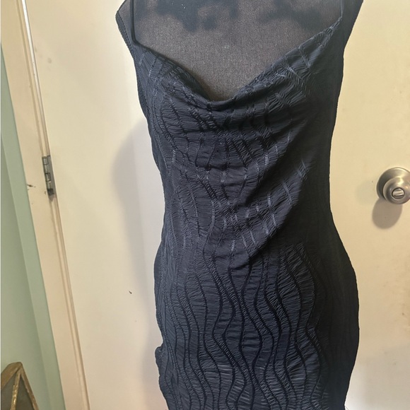 PrettyLittleThing Black Textured Mini Dress - Picture 8 of 13